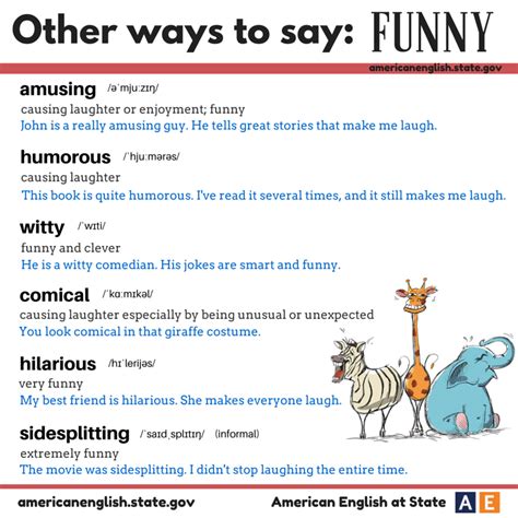 Other Ways To Say Funny English Fun English Idioms English Study