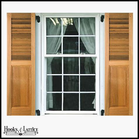 Cedar Combination Exterior Shutters By Hooks And Lattice