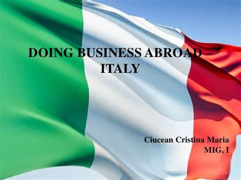 Doing Business In Italy