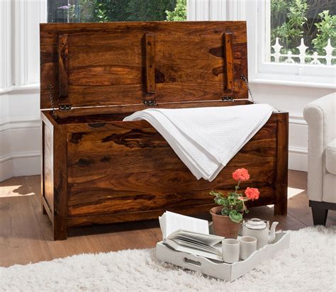 Handcrafted Wooden Blanket Box Casa Bella Furniture Uk