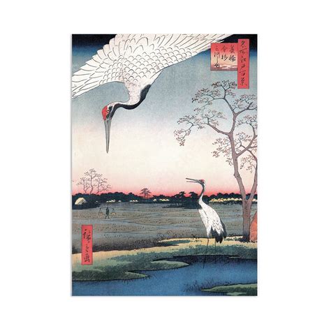 Ukiyo E Japanese Woodblock Art Print Minowa Kanasugi Mikawashima