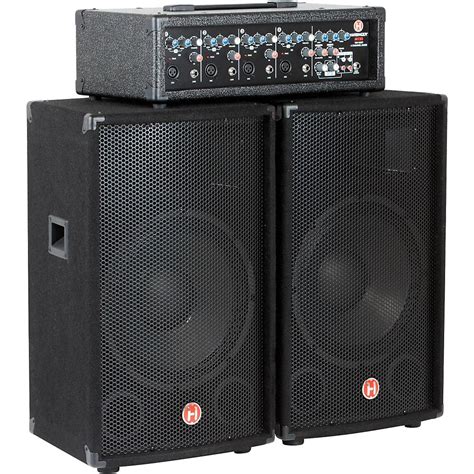 Harbinger M120 120w 4 Channel Compact Portable Pa With 12 Speakers