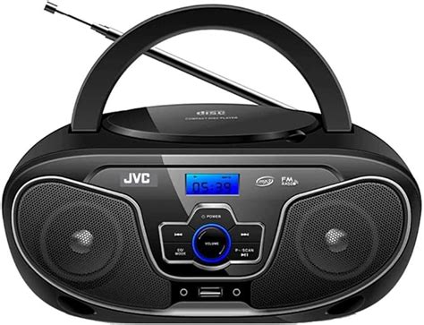 Jvc Portable Bluetooth Cd Player Boomboxusbmp3fm Radiolcd Display