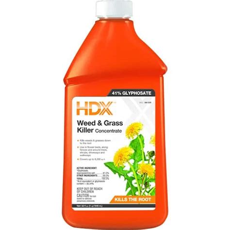 Have A Question About Hdx Oz Weed And Grass Killer Concentrate Pg The Home Depot