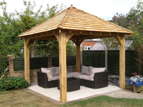 They are near the best selling metal gazebos for sale because they are so practical and good looking. Oak gazebo 3mx3m including cedar shingles DIY kit | Cedar ...