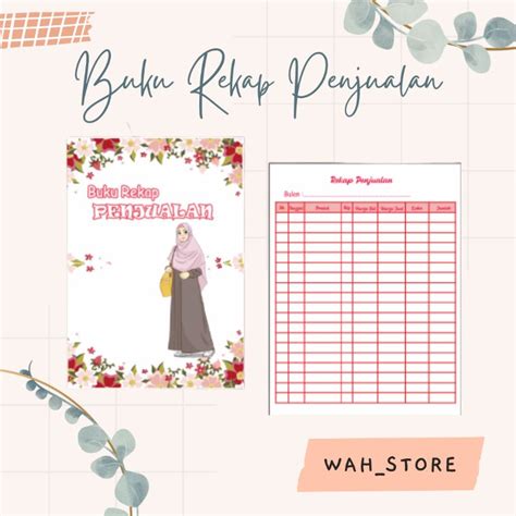 Jual Buku Rekap Penjualan Buku Orderan Online Shop Murah Shopee