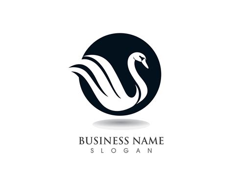 Swan Logo Template Vector 619560 Vector Art At Vecteezy