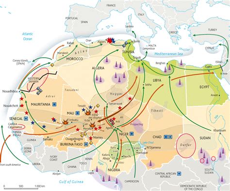 27 Trans Saharan Trade Route Map Maps Database Source