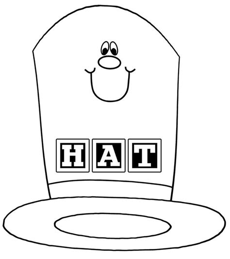 Hat Coloring Pages Best Coloring Pages For Kids Happy Cartoon