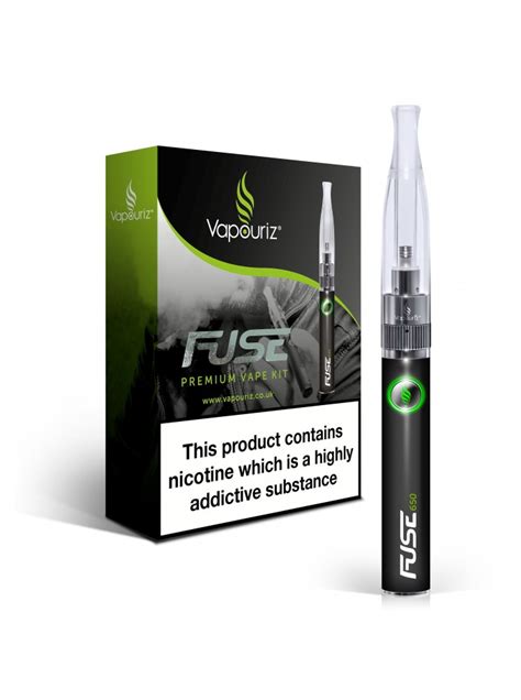 Vapouriz Fuse Vape Pen Black Electronic Cigarette Starter Kit
