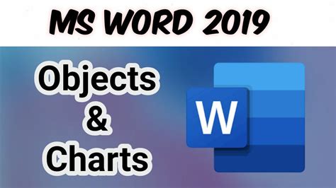 Ms Word Insert Objects And Charts Youtube