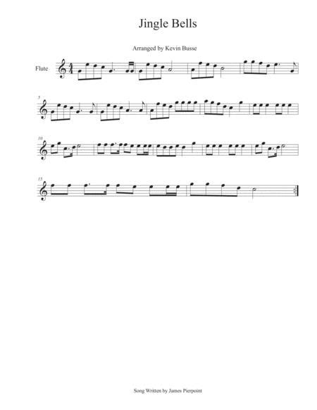 Jingle Bells Flute By Digital Sheet Music For Individual Part