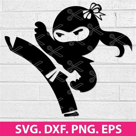Ninja Svg Cricut Ninja Svg Silhouette Cartoon Clipart Png Dxf Files For