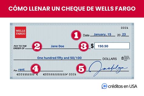 Cómo Llenar Un Cheque De Wells Fargo Paso A Paso En 2023