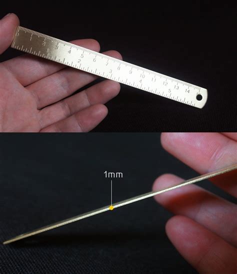 15cm Brass Ruler