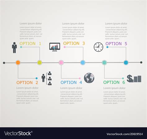 Timeline Infographics Template Royalty Free Vector Image