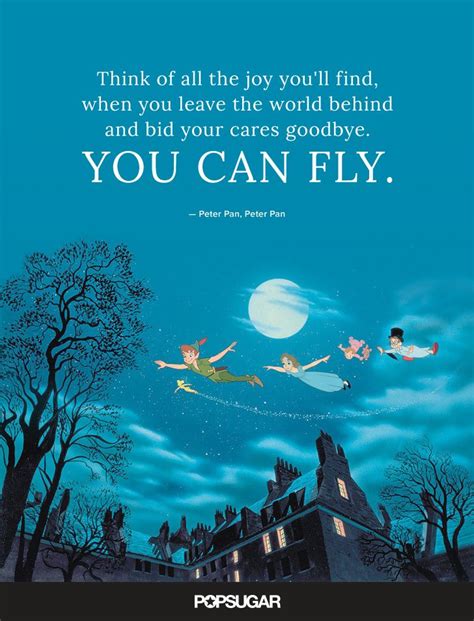 Peter Pans Fairy Tale Quote About You Can Fly