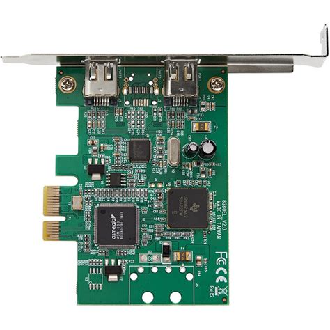 Startech 2 Port Pci Express Firewire Card Pcie 1394a Firewire Adapter