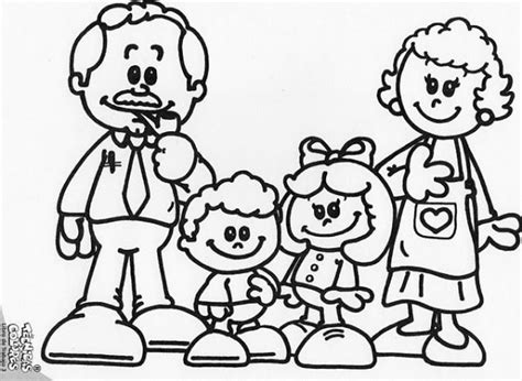 Colorear familia telerin dibujos animados. Pintando bonitos dibujos del Día de la Familia | Colorear ...