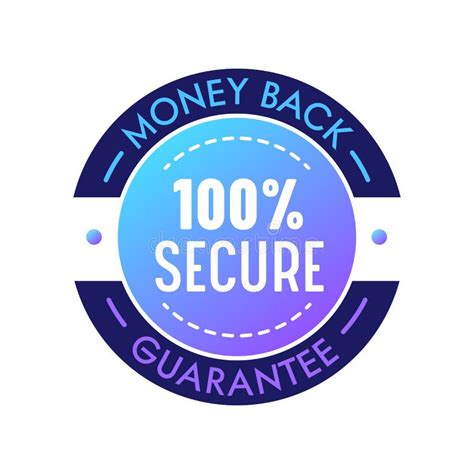 Money Back Guarantee Secure Warranty Satisfaction Round Label