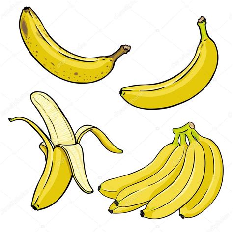 Cartoon Yellow Bananas — Stock Vector © Nikiteev 72872207