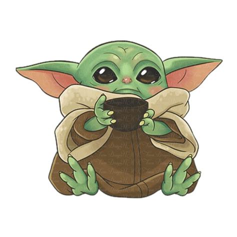 Baby Yoda Mandalorian Sublimation Designs PNG Format Graphic Etsy