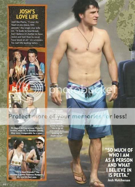 Male Celebrities Josh Hutcherson Shirtless Hot Sexy Yummy