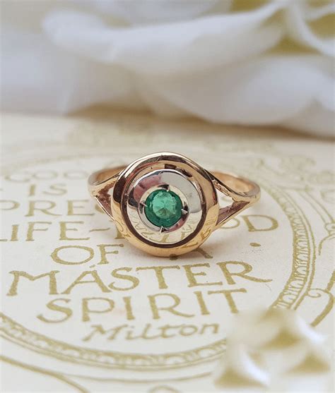 Check spelling or type a new query. Art Deco 9ct Rose Gold & Sapphire, Ruby or Emerald Target Ring
