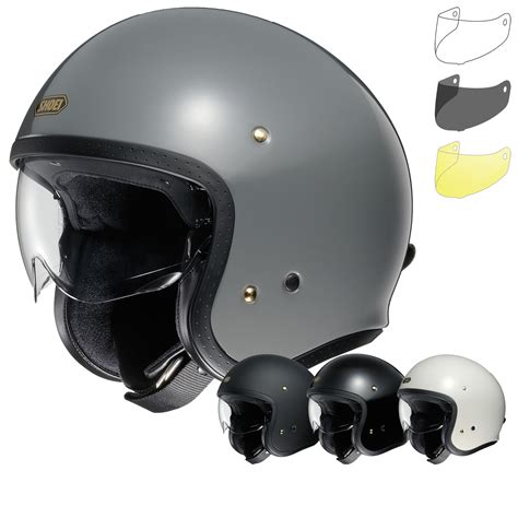 Shoei Jo Open Face Motorcycle Helmet And Visor Open Face Helmets