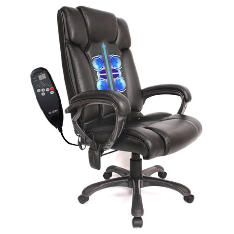 Shop Comfort Products Rolling Shiatsu Massage Bonded Leather Executive Chair Free Shipping