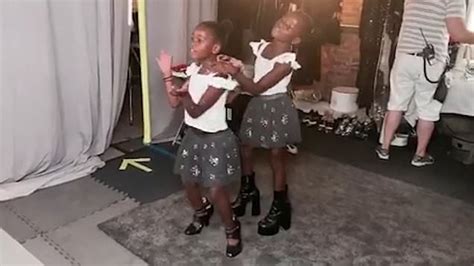 Watch Madonnas Twin Daughters Sing And Dance In Their Mums Heels Metro Video