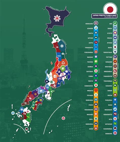 Prefectures Maps Of Japan Vivid Maps