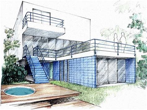 Perspectiva Casa Markers Drawing Architecture Interior Architecture