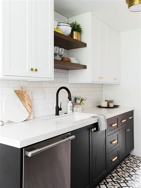 This works great with color. Two-Tone Cabinets Are the Commitment Phobe's Answer to ...