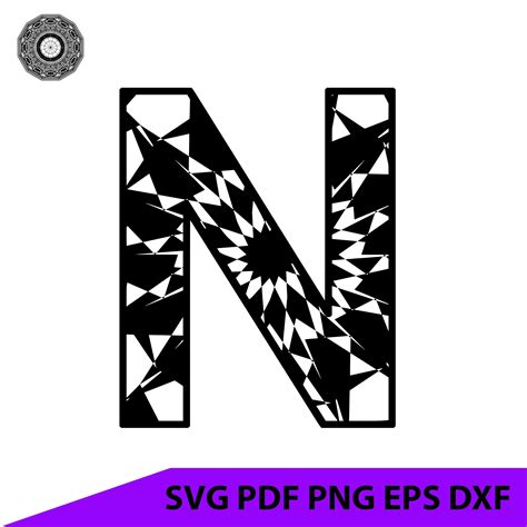 Svg Downloads Vector Png Dxf Svg For Machines Letter N Svg Downloads
