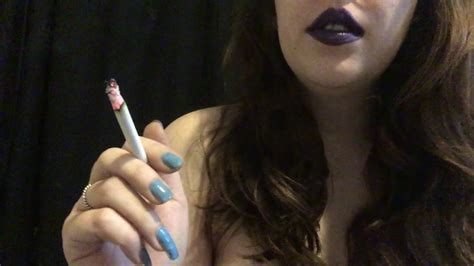 Goddess D Smokes A Virginia Slims 120 Youtube