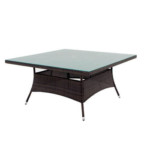 Gentilly 60 Inch Square Wicker Patio Dining Table By Lakeview Outdoor