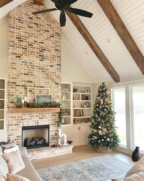 Red Brick Fireplaces White Brick Fireplace Brick Fireplace Makeover