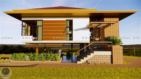 3 Bedroom Tropical House Elevated Flood Proof House Design Modern