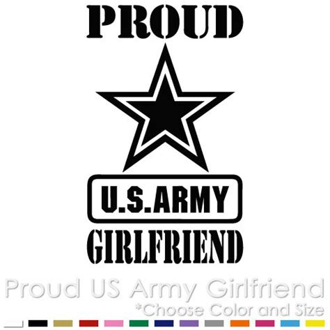 Proud Us Army Girlfriend Air Force Sexy Hot Girl Friend Vinyl Decal Sticker Ebay
