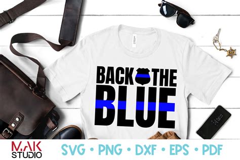 Back The Blue Graphic By Makstudion · Creative Fabrica