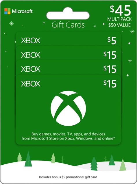With a microsoft gift card, give the freedom to pick the gift they want. Best Buy: Microsoft $50 Xbox Gift Card (Multipack) MICROSOFT XBOX V18 MP $45 (3X