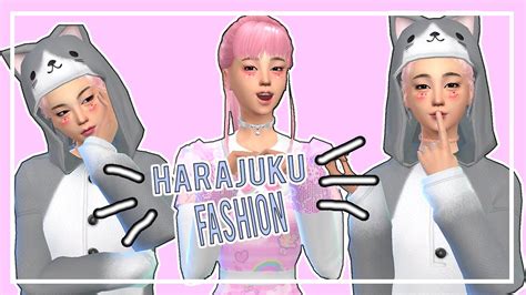 Sims 4 Cas 💖 Themed 💖 Harajuku Fashion ⋆ Cc Links Youtube