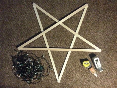Diy Wooden Christmas Light Star