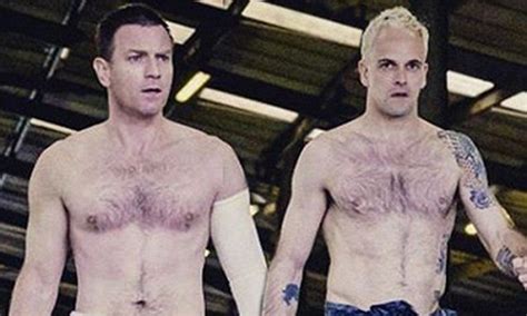 ewan mcgregor and jonny lee miller go shirtless in t2 sneak peek jonny lee shirtless