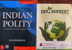 Indian Polity By M Laxmikanth And Environment Th Revised Edition By