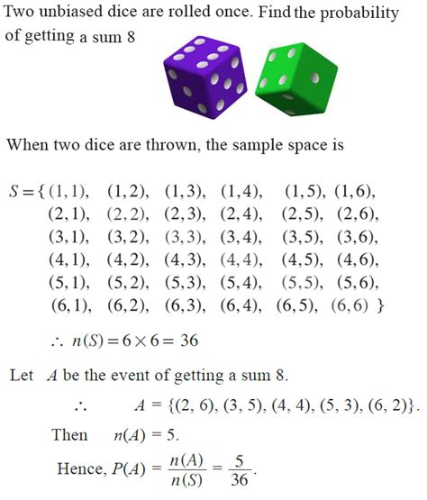 Omtex Classes Two Unbiased Dice Are Rolled Once Find The Probability