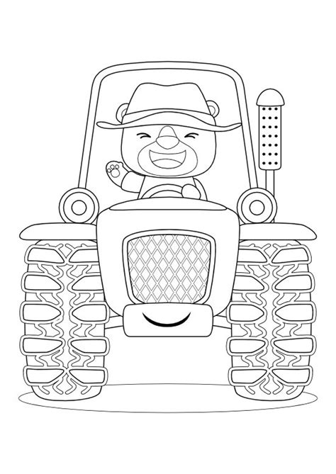 Traktor Z Przyczepą Kolorowanka Do Druku Bliss