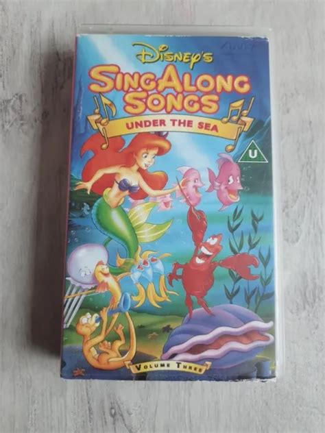 SING ALONG SONGS Under The Sea Volume Walt Disney VHS Video Tape D PAL EUR
