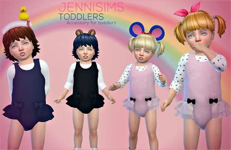 Sims 4 Ccs The Best Accessories Sets Toddlers By Jennisims Sims 4